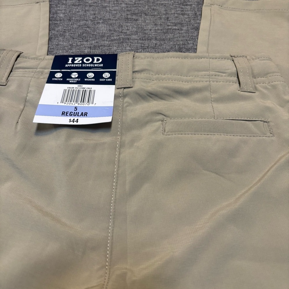 IZOD Performance Little Boys Straight Flat Front Pant - Picture 7 of 8
